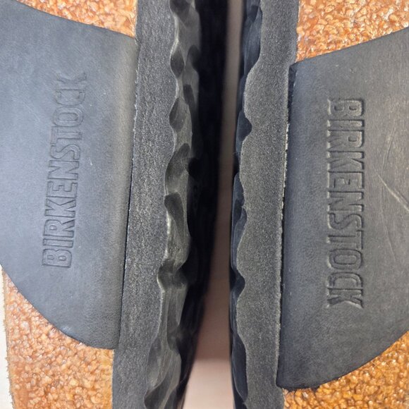 Birkenstock Gizeh Black Oiled Leather Thong Sandals Women EU 39/ US 8 - Picture 10 of 13